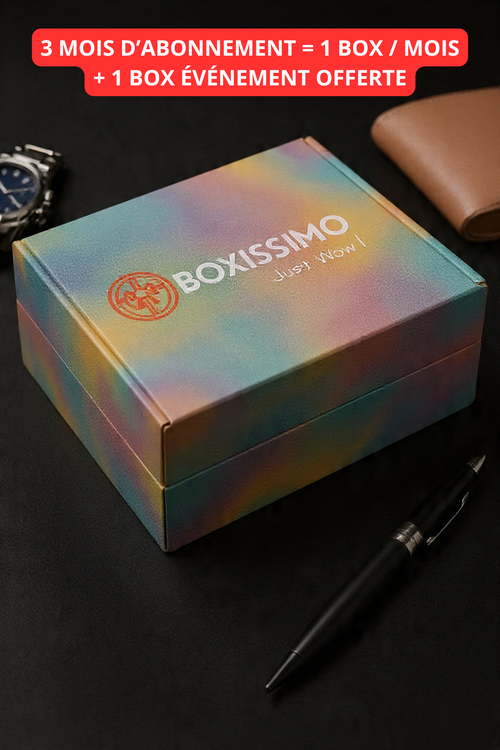 Box Homme – Abonnement Mensuel + Cadeaux Événements Inclus